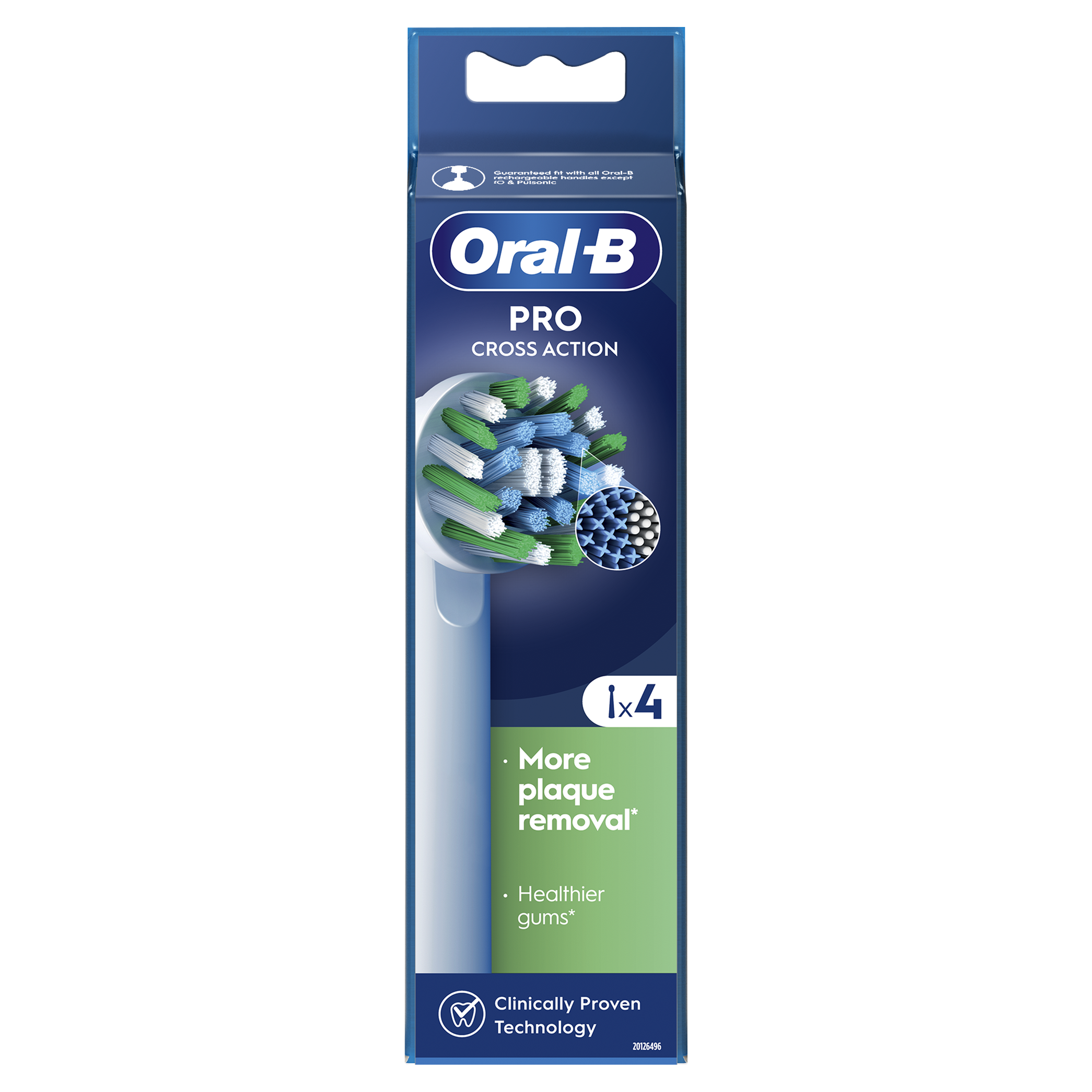 ORAL-B - PRO CROSS ACTION Ανταλλακτικές Κεφαλές - 4τεμ.